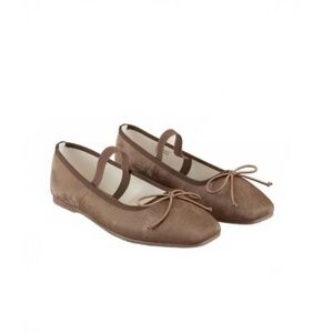NEW OASIS SOCIETY women’s london ballet pointe flat in coffee